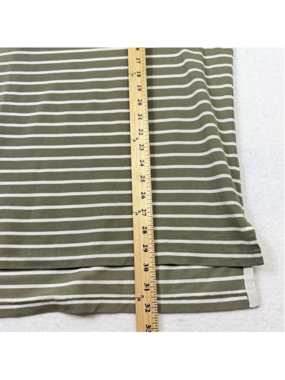 Polo Ralph Lauren Stripped Polo Shirt Large Short Sleeve Green Pony Logo Golf